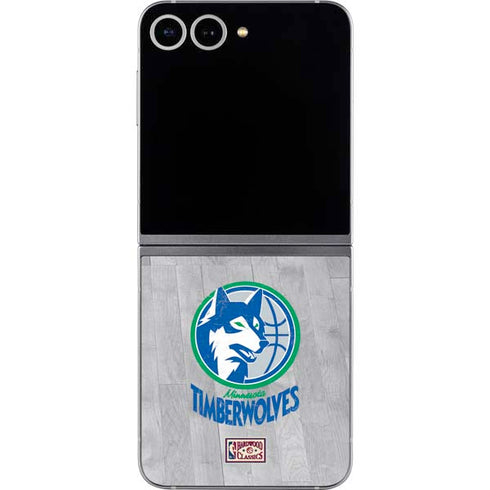 NBA Minnesota Timberwolves Hardwood Classics Galaxy Z Flip6 Skin